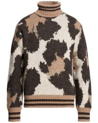 GANT - Camel Turtleneck Alpaca Wool, Merino Wool, Polyamide - Lyst