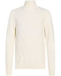 Andrea Fenzi - Turtleneck Wool, Viscose, Polyamide, Cashmere - Lyst