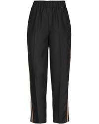 LE COEUR TWINSET Synthetic Pants in Black | Lyst
