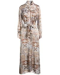 Eleventy - Sand Maxi Dress Silk - Lyst