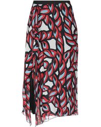 Pinko Falda a media pierna - Rojo