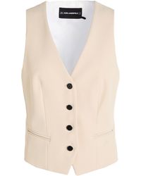 KARL LAGERFELD - Tailored Vest Polyester - Lyst