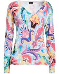 Etro - Sweater Silk, Polyamide, Elastane - Lyst