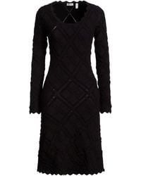 Burberry - Midi Dress Wool, Polyamide, Polyester, Elastane - Lyst