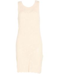 Dixie - Ivory Mini Dress Viscose, Pbt - Lyst