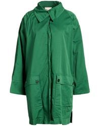 Semicouture - Overcoat & Trench Coat Cotton, Elastane - Lyst