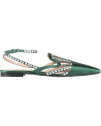 Alberta Ferretti - Ballet Flats Textile Fibers - Lyst