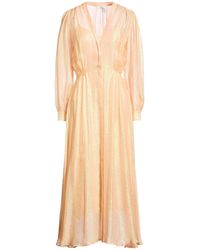 forte_forte - Maxi Dress Silk, Metallic Fiber - Lyst