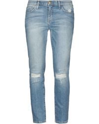 Current/Elliott - Denim Trousers - Lyst