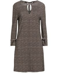 Siyu - Dark Mini Dress Viscose, Elastane - Lyst