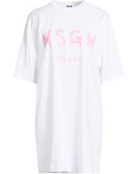 MSGM - Mini Dress Cotton - Lyst