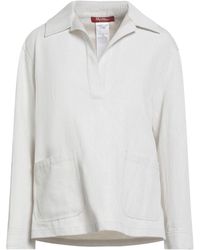 Max Mara - Top Cotton, Linen - Lyst