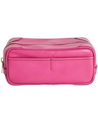 Valextra - Fuchsia Beauty Case Leather - Lyst