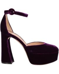 Gianvito Rossi - Pumps Textile Fibers - Lyst