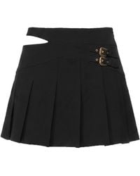 Versace - Midnight Mini Skirt Viscose, Polyamide, Elastane - Lyst