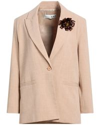 Haveone - Sand Blazer Polyester, Viscose, Elastane - Lyst