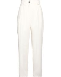 Souvenir Clubbing - Ivory Pants Polyester, Viscose, Elastane - Lyst