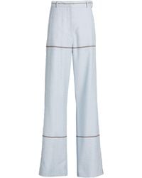 Cedric Charlier - Pants Virgin Wool, Silk - Lyst