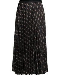 Sandro - Midi Skirt Polyester - Lyst