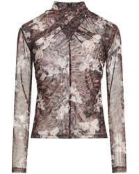 AllSaints - Top Polyester, Elastane - Lyst