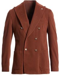 L.B.M. 1911 - Rust Blazer Cotton, Elastane - Lyst
