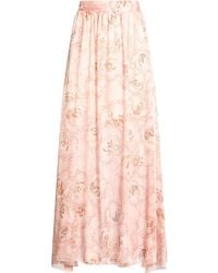 Compagnia Italiana - Apricot Maxi Skirt Polyester - Lyst
