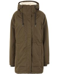 columbia women's mckay lake long hooded down lightweight heatseal jacket