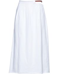 FILBEC Midi Skirt - White