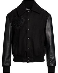 FAMILY FIRST - Jacket Polyester, Leather - Lyst