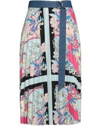 Liu Jo - Light Midi Skirt Polyester, Cotton - Lyst