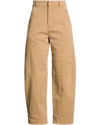 Tela - Camel Pants Cotton, Elastane - Lyst