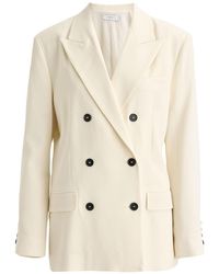 IRO - Ivory Blazer Viscose, Wool - Lyst