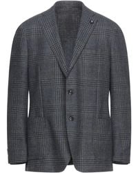 Lardini - Blazer Wool, Cotton, Linen, Polyamide, Elastane - Lyst