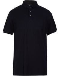 Emporio Armani - Midnight Polo Shirt Cotton - Lyst