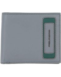 Piquadro - Light Wallet Bovine Leather, Metal - Lyst
