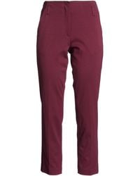 Manila Grace - Plum Pants Viscose, Polyamide, Elastane - Lyst