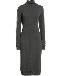 Fendi - Military Midi Dress Cashmere, Elastane, Viscose - Lyst