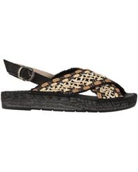 KARIDA - Espadrilles Leather, Textile Fibers - Lyst