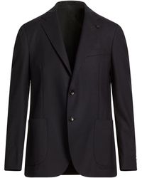 Lardini - Midnight Blazer Virgin Wool, Elastane - Lyst
