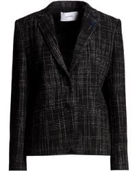 Lardini - Charcoal Blazer Virgin Wool, Polyester, Acrylic, Polyamide, Viscose - Lyst