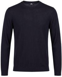 Alpha Studio - The Fine Essentials Midnight Sweater Merino Wool - Lyst