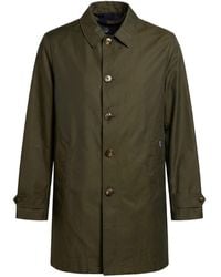 Façonnable - Military Overcoat & Trench Coat Cotton, Polyamide - Lyst