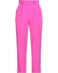 ACTUALEE - Fuchsia Pants Polyester, Elastane - Lyst