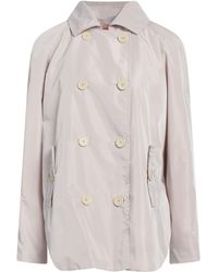 Bardot - Taupe Overcoat & Trench Coat Polyester - Lyst