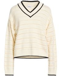 Marella - Cream Sweater Virgin Wool, Cotton - Lyst