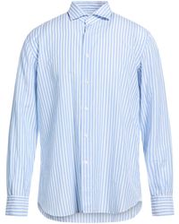 Mazzarelli - Sky Shirt Cotton, Linen - Lyst