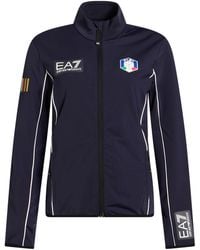 EA7 - Midnight Sweatshirt Polyester, Elastane - Lyst