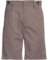 Paolo Pecora - Bermuda Tessuto Taupe Shorts & Bermuda Shorts Lyocell, Cotton - Lyst