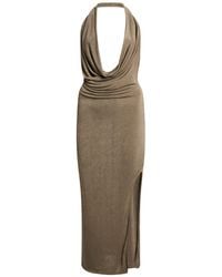 MISBHV - Platinum Maxi Dress Polyester, Elastane - Lyst
