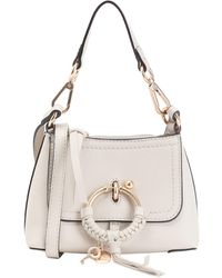 See By Chloé - Joan Mini -- Ivory Cross-Body Bag Bovine Leather - Lyst